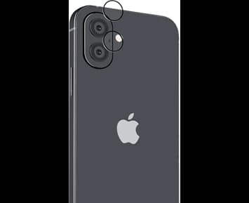 Andersson Camera lens protector tempered glass for Apple iPhone 16/16 Plus