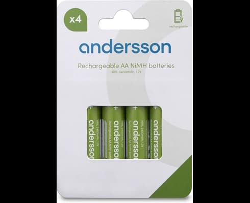 Andersson HR6 AA NiMH 2400mAh 4-pcs