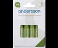 Andersson HR6 AA NiMH 2400mAh 4-pcs