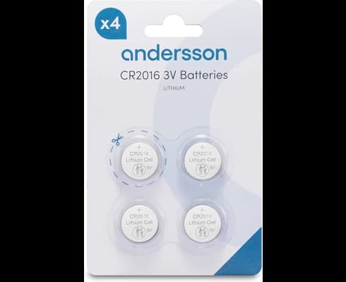 Andersson CR2016 Lithium 4-pcs