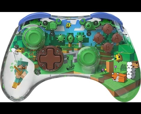 PDP REALMz - Wireless Controller - Minecraft Forest Biome