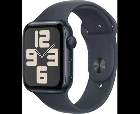 Apple Watch SE GPS 44mm Midnight Aluminium Case with Midnight Sport Band - M/L