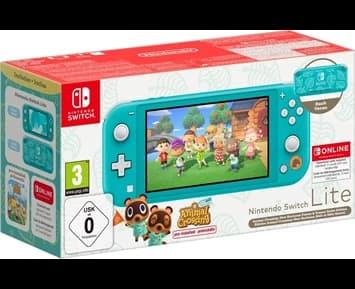 Nintendo Switch Lite - Turquoise ink. Animal Crossing