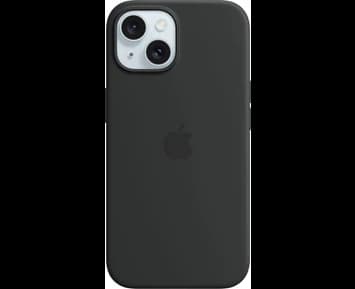 Apple iPhone 15 Silicone Case with MagSafe - Black