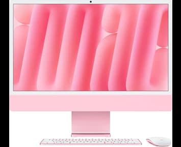 Apple 24-inch iMac with Retina 45K display Apple M4 chip with 8?core CPU and 8?core GPU, 16GB, 256GB SSD - Pink