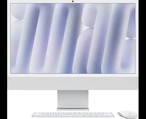 Apple 24-inch iMac with Retina 45K display Apple M4 chip with 8?core CPU and 8?core GPU, 16GB, 256GB SSD - Silver