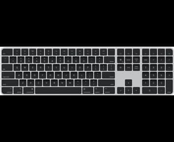 Apple Magic Keyboard with Touch ID and Numeric Keypad for Mac models with Apple silicon - Norwegian - Black Keys