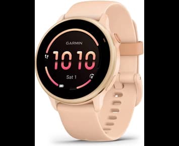 Garmin Vivoactive 6 AMOLED Smartwatch, Pink Dawn/Pink Dawn Metallic