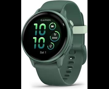 Garmin Vivoactive 6 AMOLED Smartwatch, Jasper Green/Jasper Green Metallic