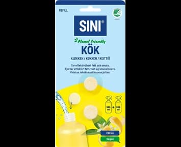 SINI Rengöringstablett Kök refill 2-p