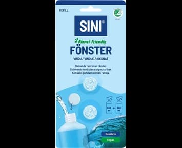 SINI Rengöringstablett Fönster refill 2-p